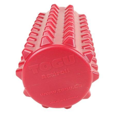 BUCK BONE ORGANICS Fabrication Enterprises Togu Actiroll Spiked Massage Roller, 12 x 5 in., Red 30-4461R